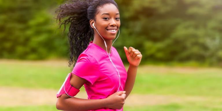 Woman running